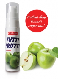 Гель-смазка Tutti-frutti с яблочным вкусом - 30 гр. - Биоритм - купить с доставкой в Краснодаре