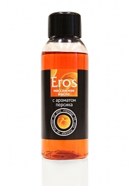 Массажное масло Eros exotic с ароматом персика - 50 мл. - Биоритм - купить с доставкой в Краснодаре