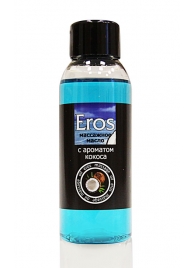 Массажное масло Eros tropic с ароматом кокоса - 50 мл. - Биоритм - купить с доставкой в Краснодаре