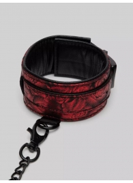 Красно-черные оковы Reversible Faux Leather Ankle Cuffs - Fifty Shades of Grey - купить с доставкой в Краснодаре
