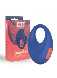 Синее эрекционное кольцо RRRING Casual Date Cock Ring - FeelzToys - в Краснодаре купить с доставкой