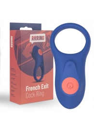 Синее эрекционное кольцо RRRING French Exit Cock Ring - FeelzToys - в Краснодаре купить с доставкой