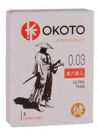 Ультратонкие презервативы OKOTO Ultra Thin - 3 шт. - Sitabella - купить с доставкой в Краснодаре