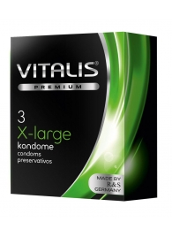 Презервативы увеличенного размера VITALIS PREMIUM x-large - 3 шт. - Vitalis - купить с доставкой в Краснодаре