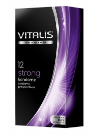 Презервативы с утолщённой стенкой VITALIS PREMIUM strong - 12 шт. - Vitalis - купить с доставкой в Краснодаре