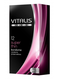 Ультратонкие презервативы VITALIS PREMIUM super thin - 12 шт. - Vitalis - купить с доставкой в Краснодаре