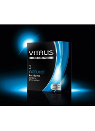Классические презервативы VITALIS PREMIUM natural - 3 шт. - Vitalis - купить с доставкой в Краснодаре