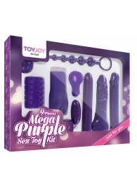 Эротический набор Toy Joy Mega Purple - Toy Joy - купить с доставкой в Краснодаре