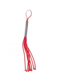 Красная резиновая плеть с 8 хлыстами - 35 см. - Sitabella - купить с доставкой #SOTBIT_REGIONS_UF_V_REGION_NAME#
