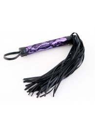 Пурпурный флоггер с кружевной ручкой - ToyFa - купить с доставкой #SOTBIT_REGIONS_UF_V_REGION_NAME#