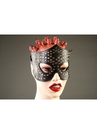 Чёрная маска-очки с клёпками - Подиум - купить с доставкой в Краснодаре