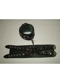 Чёрные кожаные наручники  Крест  без подкладки - Подиум - купить с доставкой #SOTBIT_REGIONS_UF_V_REGION_NAME#