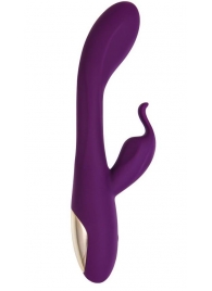 Фиолетовый вибратор-кролик G-Spotter - 19,5 см. - Let it G