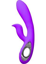 Фиолетовый вибратор-кролик Mrs. Jia - 20 см. - Bradex