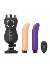 Портативная секс-машина Thrusting Compact Sex Machine c 2 насадками - Lux Fetish - купить с доставкой в Краснодаре