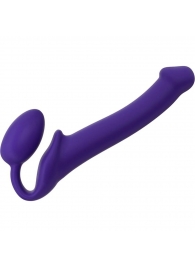Фиолетовый безремневой страпон Silicone Bendable Strap-On - size M - Strap-on-me - купить с доставкой #SOTBIT_REGIONS_UF_V_REGION_NAME#
