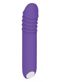 Фиолетовый светящийся G-стимулятор The G-Rave - 15,1 см. - Evolved