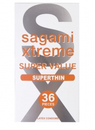 Ультратонкие презервативы Sagami Xtreme Superthin - 36 шт. - Sagami - купить с доставкой в Краснодаре
