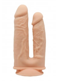 Телесный анально-вагинальный фаллоимитатор Double Penetrator - 19,5 см. - Dream Toys