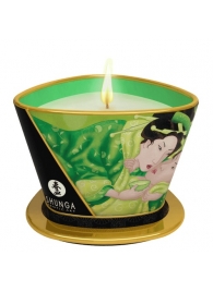 Массажная свеча Exotic Green Tea с ароматом зелёного чая - 170 мл. - Shunga - купить с доставкой в Краснодаре