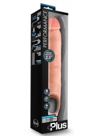 Телесная насадка-удлинитель 11.5 Inch Silicone Cock Sheath Penis Extender - 29,2 см. - Blush Novelties - в Краснодаре купить с доставкой
