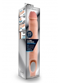 Телесная насадка на пенис 11.5 Inch Cock Sheath Penis Extender - 29,2 см. - Blush Novelties - в Краснодаре купить с доставкой