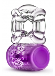 Фиолетовое эрекционное виброкольцо Pleaser Rechargeable C-Ring - Blush Novelties - в Краснодаре купить с доставкой