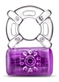 Фиолетовое эрекционное виброкольцо One Night Stand Vibrating C-Ring - Blush Novelties - в Краснодаре купить с доставкой