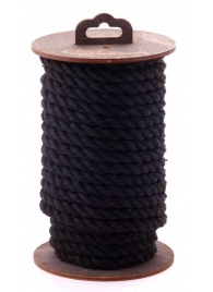Черная хлопковая веревка для бондажа на катушке - 20 м. - Crazy Handmade - купить с доставкой в Краснодаре