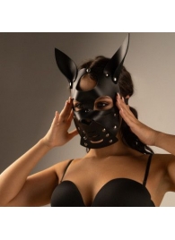 Черная маска  Собака  с ушками - Crazy Handmade - купить с доставкой в Краснодаре