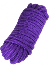 Фиолетовая верёвка для бондажа и декоративной вязки - 10 м. - Eroticon - купить с доставкой в Краснодаре