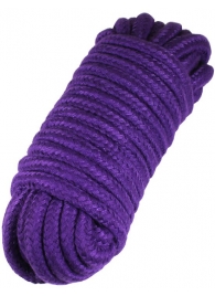 Фиолетовая верёвка для бондажа и декоративной вязки - 10 м. - Eroticon - купить с доставкой в Краснодаре
