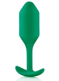Зеленая пробка для ношения B-vibe Snug Plug 2 - 11,4 см. - b-Vibe