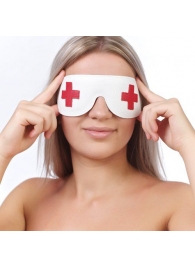 Закрытая белая маска с красными крестами - Sitabella - купить с доставкой #SOTBIT_REGIONS_UF_V_REGION_NAME#