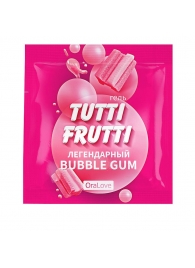 Пробник гель-смазки Tutti-frutti со вкусом бабл-гам - 4 гр. - Биоритм - купить с доставкой в Краснодаре