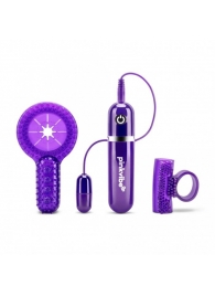 Набор из 2 фиолетовых эрекционных колец с вибрацией - Pink Vibe - в Краснодаре купить с доставкой