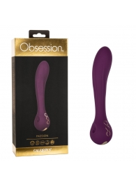 Фиолетовый изогнутый вибромассажер Passion - 21,5 см. - California Exotic Novelties