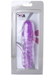 Фиолетовая насадка, удлиняющая половой член, BIG BOY - 13,5 см. - Toyfa Basic - в Краснодаре купить с доставкой
