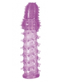 Фиолетовая насадка, удлиняющая половой член, BIG BOY - 13,5 см. - Toyfa Basic - в Краснодаре купить с доставкой