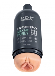 Телесный мастурбатор-вагина Shower Therapy Milk Me Honey - Pipedream - в Краснодаре купить с доставкой