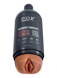 Мастурбатор-вагина цвета карамели Shower Therapy Soothing Scrub - Pipedream - в Краснодаре купить с доставкой