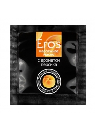 Саше массажного масла Eros exotic с ароматом персика - 4 гр. - Биоритм - купить с доставкой в Краснодаре