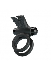 Черное эрекционное виброкольцо Passionate Ring IX - Baile - в Краснодаре купить с доставкой