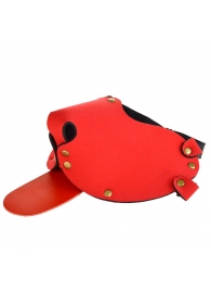 Красная неопреновая маска  Дог - Sitabella - купить с доставкой в Краснодаре