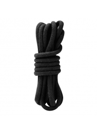Черная хлопковая веревка для связывания - 3 м. - Lux Fetish - купить с доставкой в Краснодаре