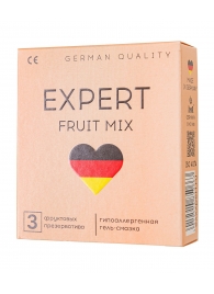 Ароматизированные презервативы EXPERT Fruit Mix - 3 шт. - Expert - купить с доставкой в Краснодаре