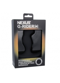 Черный вибромассажер простаты Nexus G-Rider+ - 12,6 см. - Nexus Range - в Краснодаре купить с доставкой
