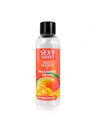 Массажное масло Sexy Sweet Juicy Mango с феромонами и ароматом манго - 75 мл. - Биоритм - купить с доставкой в Краснодаре