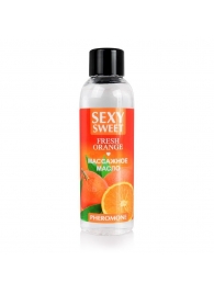 Массажное масло Sexy Sweet Fresh Orange с ароматом апельсина и феромонами - 75 мл. - Биоритм - купить с доставкой в Краснодаре