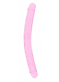 Двусторонний розовый фаллоимитатор - 34 см. - Shots Media BV